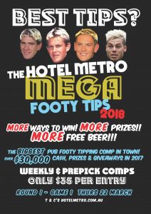 Footy Tipping 2018 Thurs 22 March