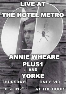 Yorke, Annie Wheare + Plus1 Thu 8 June