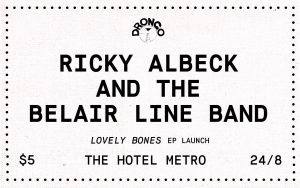 Ricky Albeck & The Belair Line Band + Dom & The Wizards + Oliver Miller & The Army Fri 24 aug